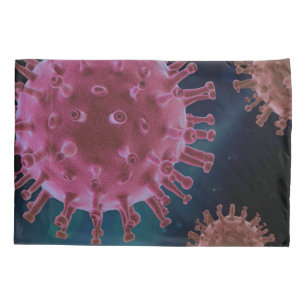 Housse D'oreillers Biologie du virus Covid
