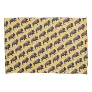 Housse D'oreillers Bison galopant