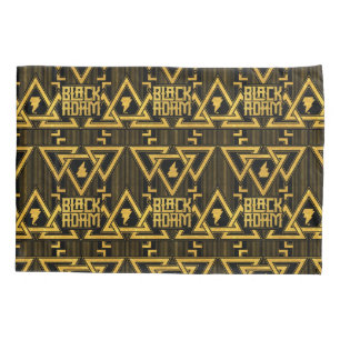 Housse D'oreillers Black Adam Lightning Bolt Motif triangulaire