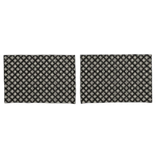 Housse D'oreillers Black and Beige Pillowcase