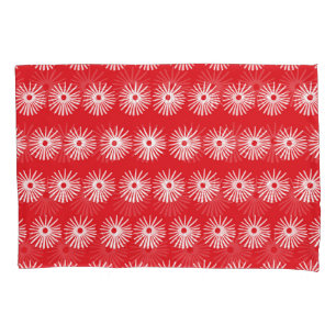 Housse D'oreillers Blanc noir, texture florale abstraite.