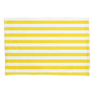 Housse D'oreillers Blancs Jaunes Trendy Modèle élégant simple