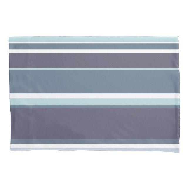 Housse D'oreillers Bleu-gris (devant)