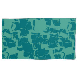 Housse D'oreillers Bleu Seabot Abstrait