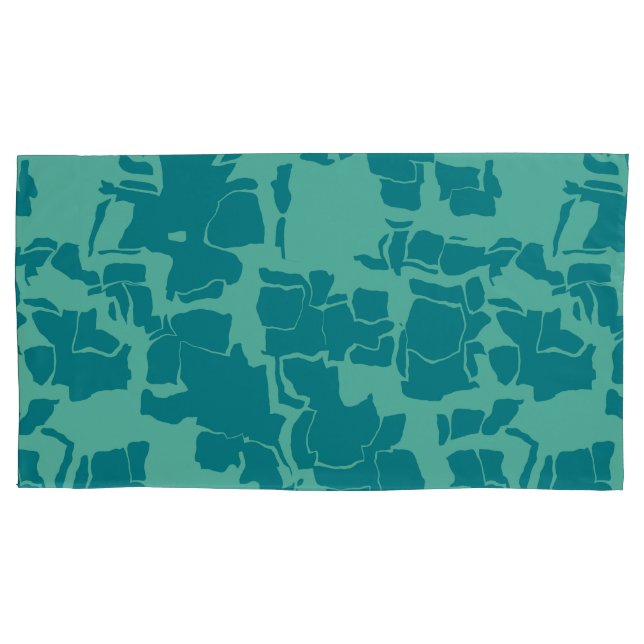 Housse D'oreillers Bleu Seabot Abstrait (devant-gauche)