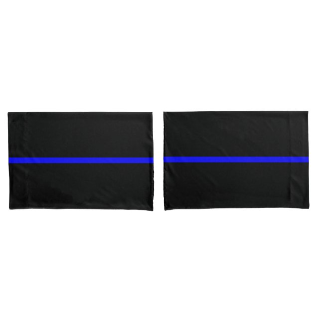 Housse D'oreillers Blue Line mince symbolique (devant-Set)