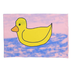 Housse D'oreillers Blue Popcorn Anime Ducky