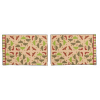 Boho Retro Moderne Pillowcase Graphique