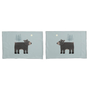 Housse D'oreillers Bois de l'ours mou