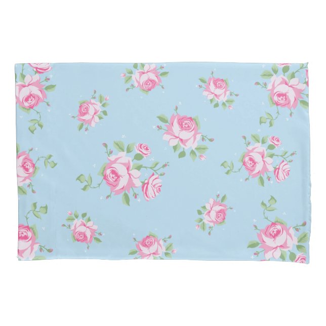 Housse D'oreillers Bonbon mignon floral à rose classique floral (devant-gauche)