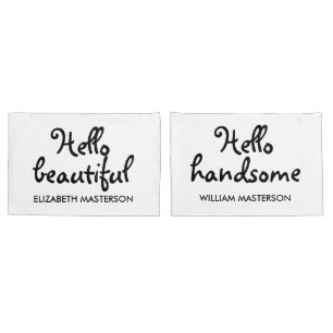 Housse D'oreillers Bonjour belle, Bonjour beau