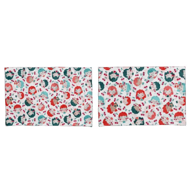 Housse D'oreillers Boucles d'oreilles Princesse (devant-Set)