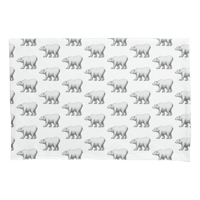 Housse D'oreillers Bowdoin College Ours polaires (devant)