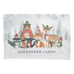 Housse D'oreillers Boy Nursery Boy Animals
