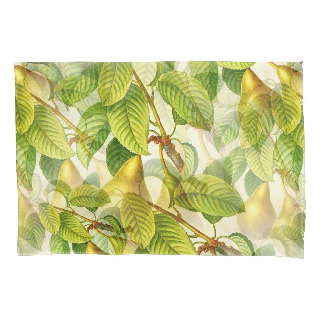 Housse D'oreillers Branches de poires et Motif de poires (devant)