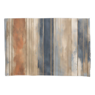Housse D'oreillers Brûlé Orange Navy Dusty Bleu Distressed