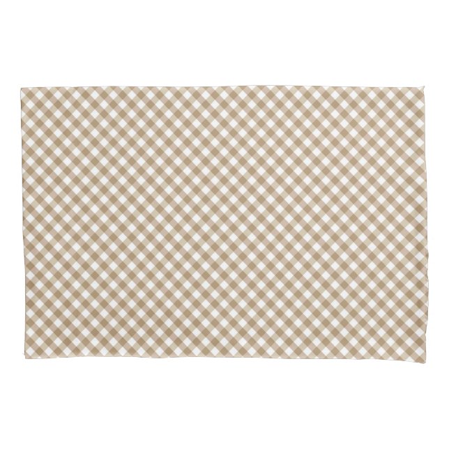Housse D'oreillers Buffalo Brown blanc (devant)