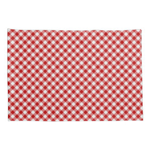 Housse D'oreillers Buffalo Cochon rouge blanc