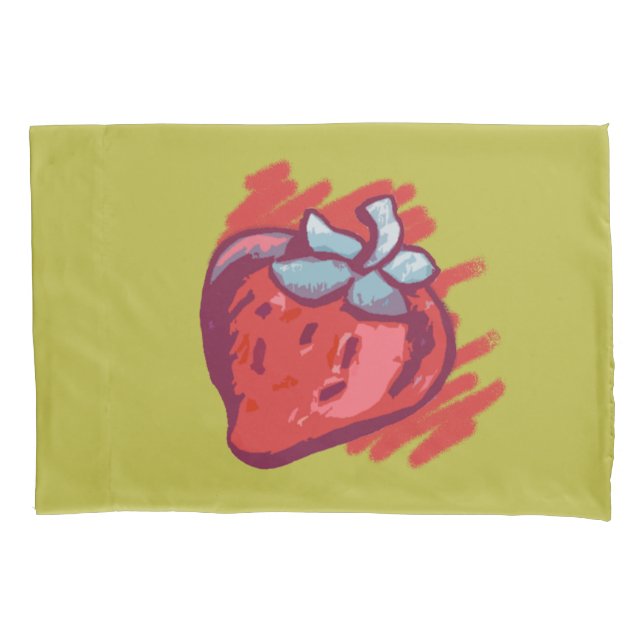 Housse D'oreillers Cadeaux fraises (devant)