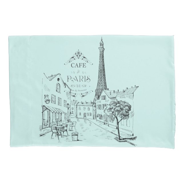 Housse D'oreillers Café Paris Pillowcase (devant)