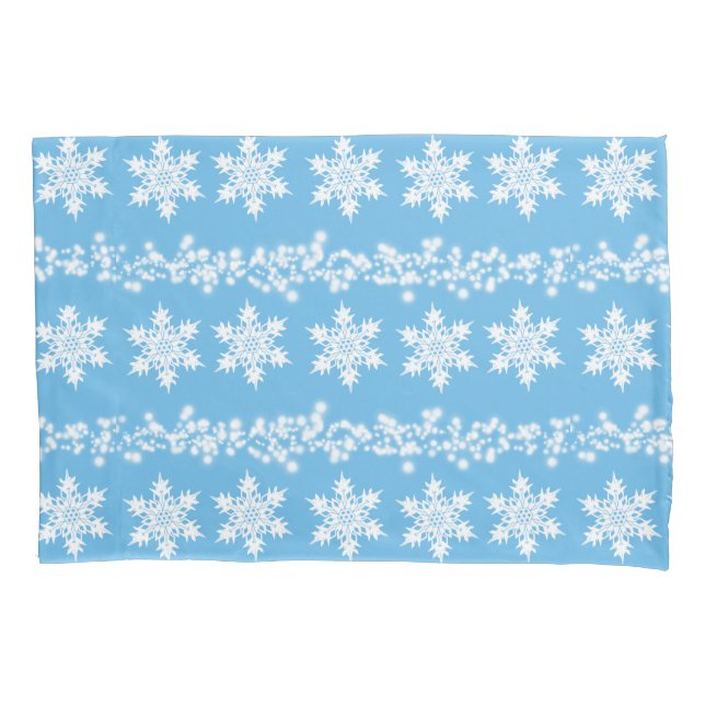 Housse D'oreillers Caisse de coussin de flocon de neige (devant)