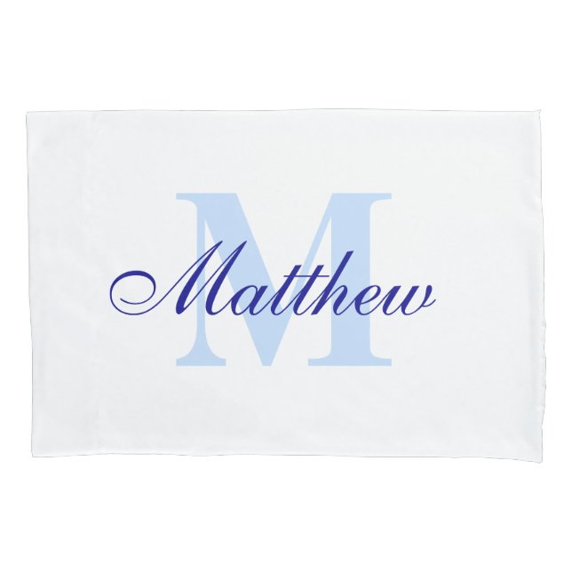 Housse D'oreillers Caisse faite sur commande de coussin de monogramme (devant)