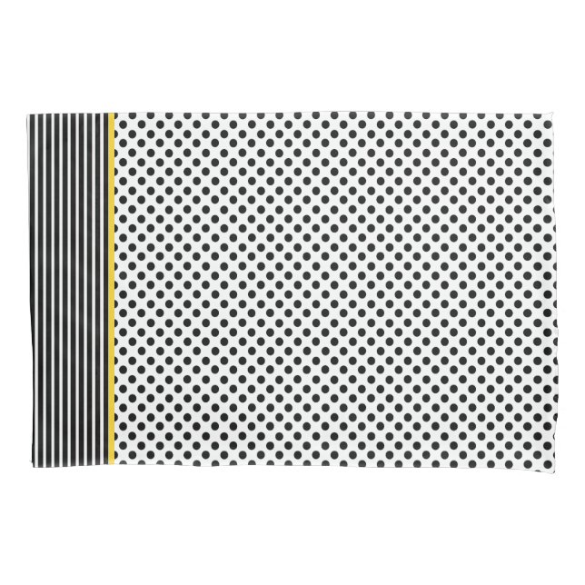 Housse D'oreillers Caisse noire et blanche de coussin de point de (devant)