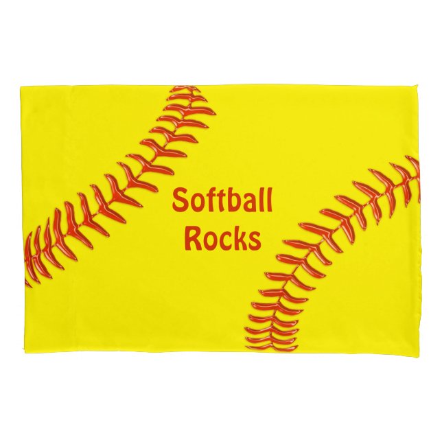 Housse D'oreillers Caisse personnalisée de coussin du base-ball, (devant)