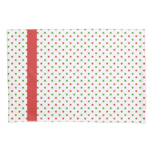 Housse D'oreillers Caisse rouge et verte de coussin de Noël de point