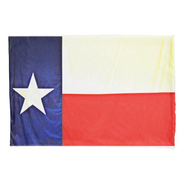 Housse D'oreillers Caisse standard de coussin de drapeau du Texas (devant)