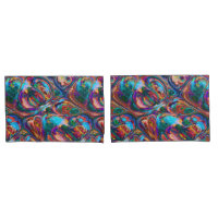 Caisses bleues de coussin d'aqua pourpre à la mode