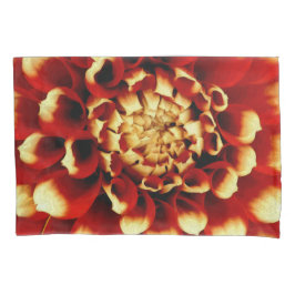 Housse D'oreillers Caisses rouges de coussin de dahlia