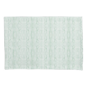Housse D'oreillers Cameo Vert Aquarelle Bandes King Duvet