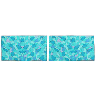 Housse D'oreillers Camo Aqua