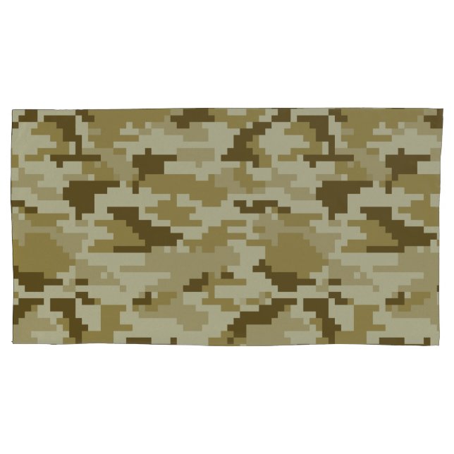 Housse D'oreillers Camouflage 8 bits pour désert numérique / Camo (devant-gauche)