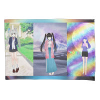Caractères style Anime Coque Coussin