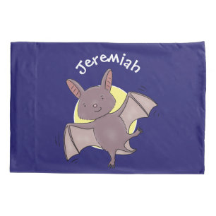 Housse D'oreillers Caricature de vol de chauve-souris