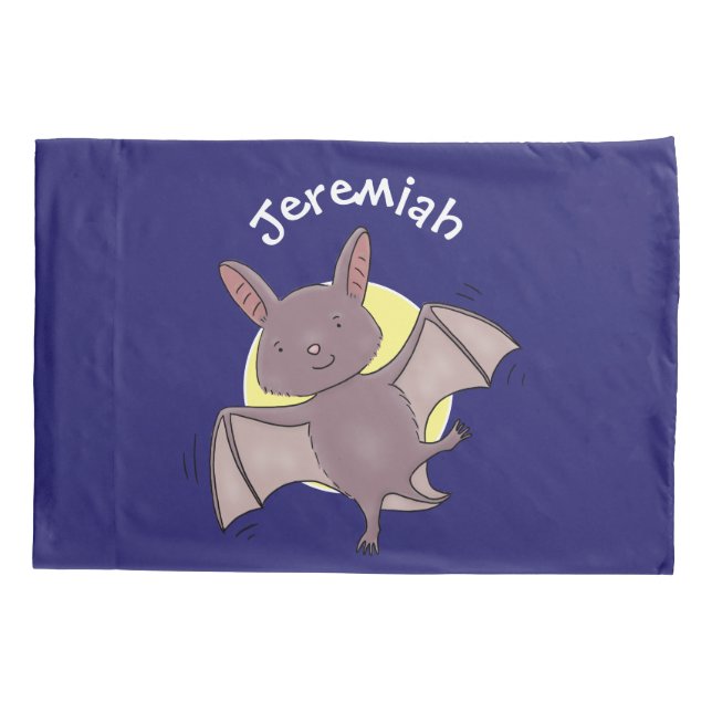 Housse D'oreillers Caricature de vol de chauve-souris (Dos)