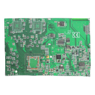 Housse D'oreillers Carte circuit imprimé circuit vert PCB