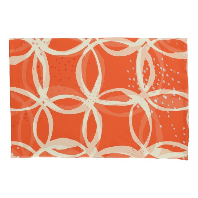 Housse D'oreillers Cercles Sketchy Design tendance sans couture (devant)
