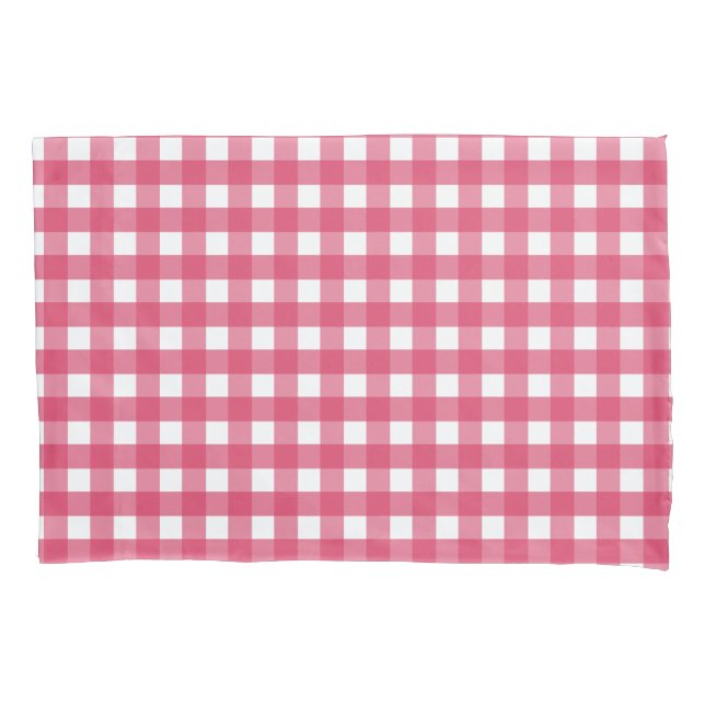 Housse D'oreillers Cerise en vichy (devant)