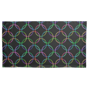 Housse D'oreillers Chakren / Pixel de couleur arc-en-ciel + vos idées