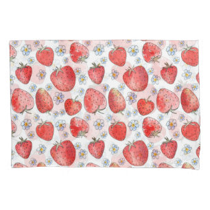 Housse D'oreillers Champs de fraises : Fraîcheur d'été