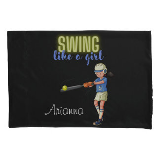 Housse D'oreillers Chanter Comme Une Fille Softball
