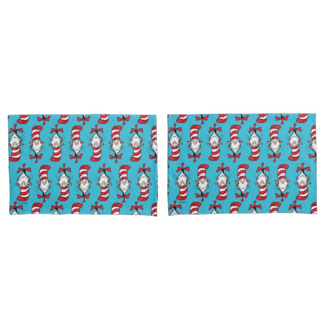 Housse D'oreillers Chat Dans Le Motif Casquette (devant-Set)