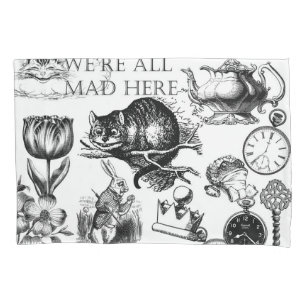 Housse D'oreillers Chat de Cheshire classique alice au pays des merve