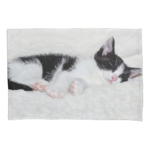 Housse D'oreillers Chaton de sommeil