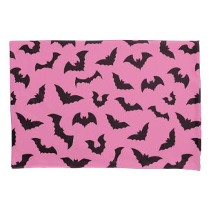 Housse D'oreillers Chauve-souris rose pastel motif