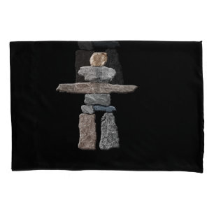 Housse D'oreillers Chemise inukshuk Inuit Stones T-Shirt amérindien