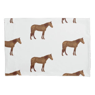 Housse D'oreillers Cheval Missouri Fox Trotter Aquarelle Équestre